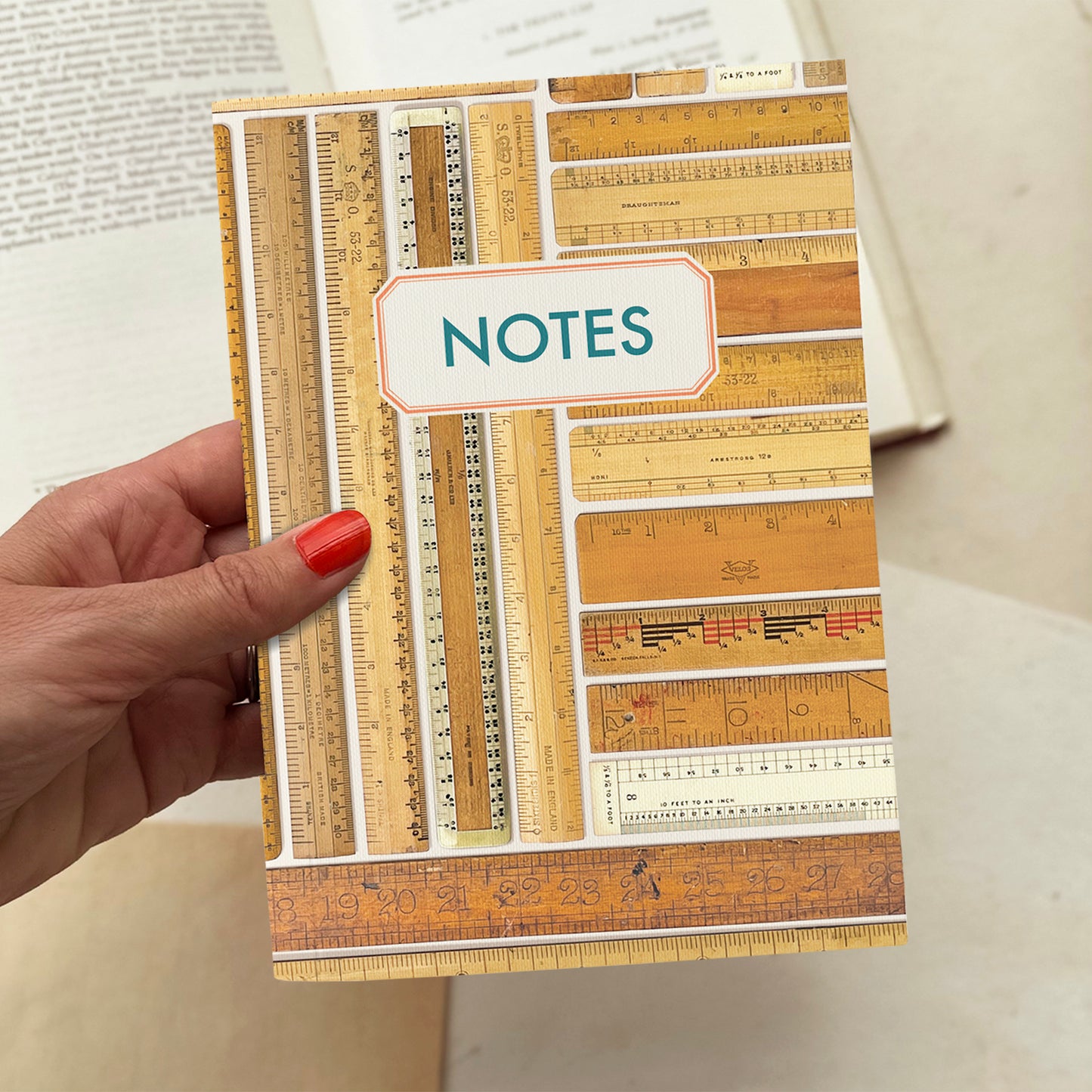 Load image into Gallery viewer, Vintage Rulers Notebook - Sukie
