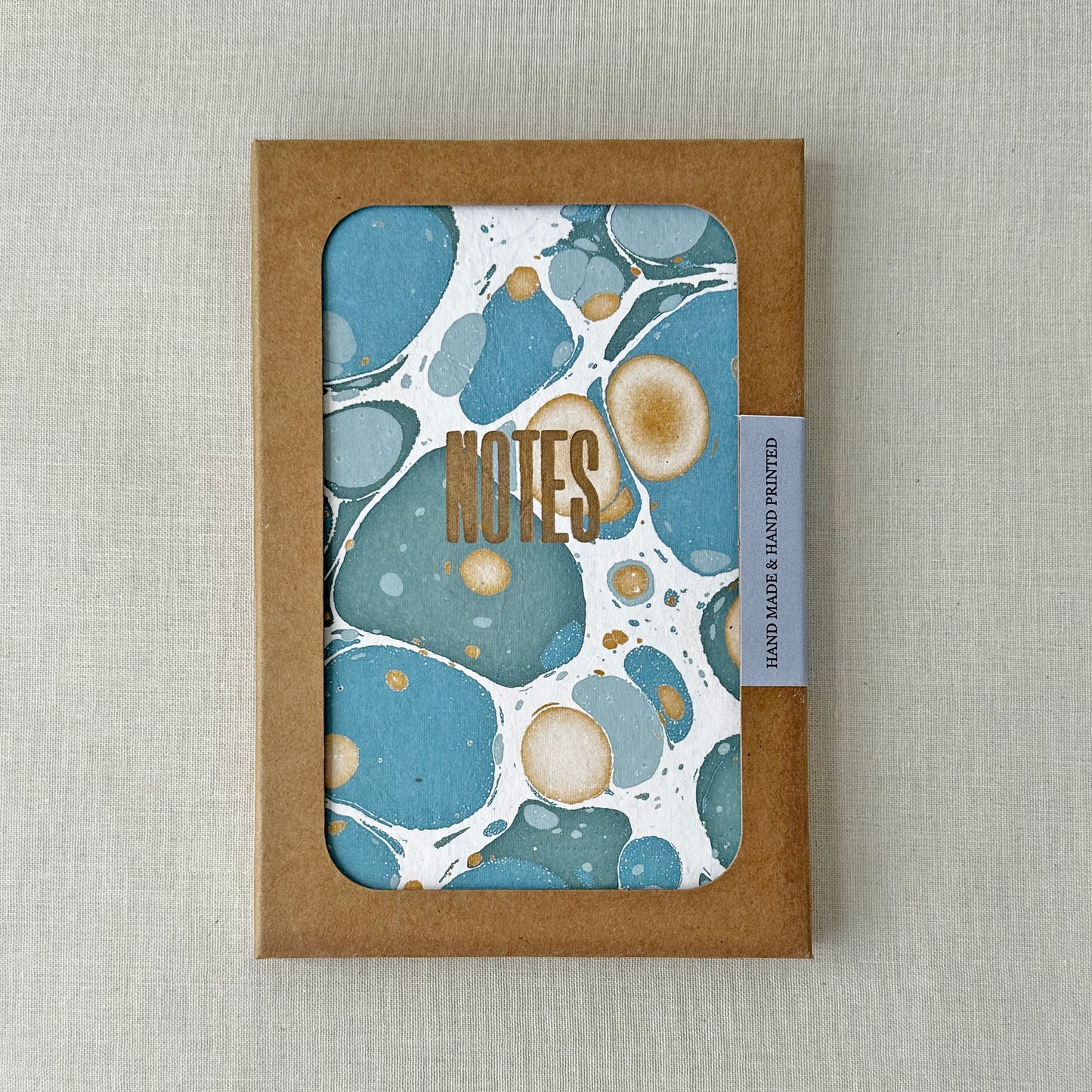 Sea Green Marbled Notebook
