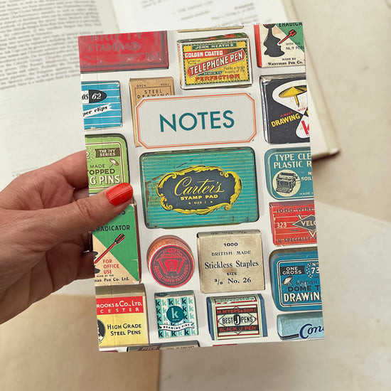 Vintage Stationery Supplies Notebook - Sukie