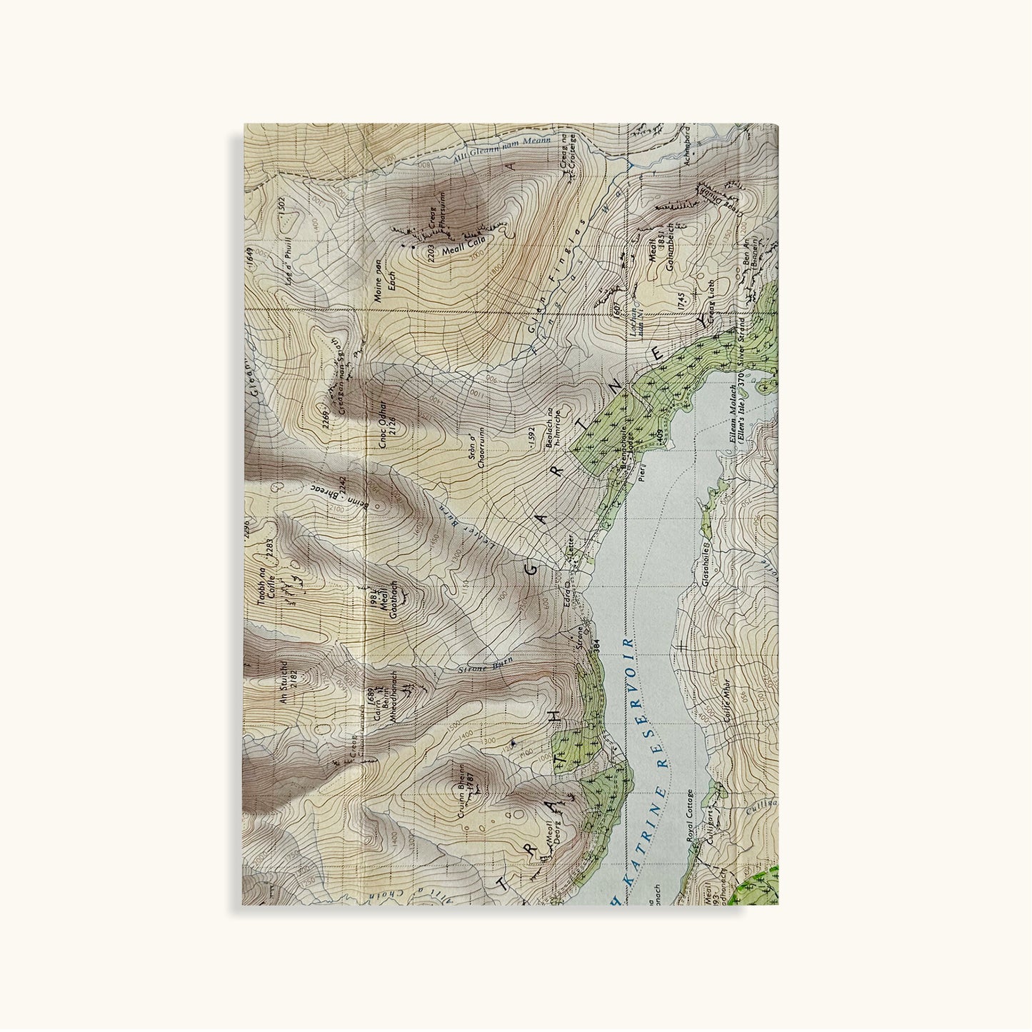 Travel Notes Book With Vintage Map Cover