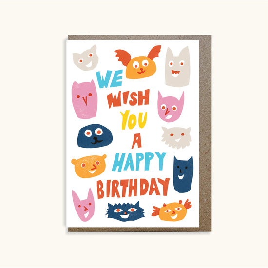 We Wish You A Happy Birthday Card