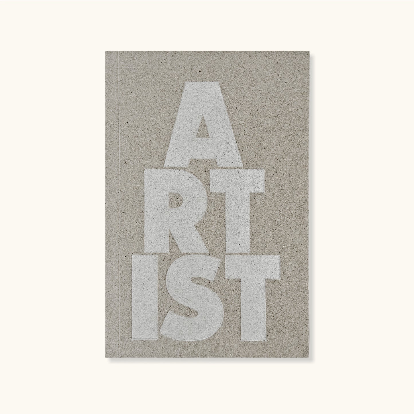 Artist Assorted Paper Letterpress Notebook - Printed In White Ink