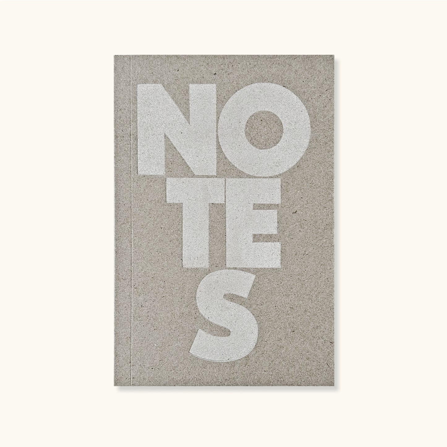 Notes Assorted Paper Letterpress Notebook - Printed In White Ink