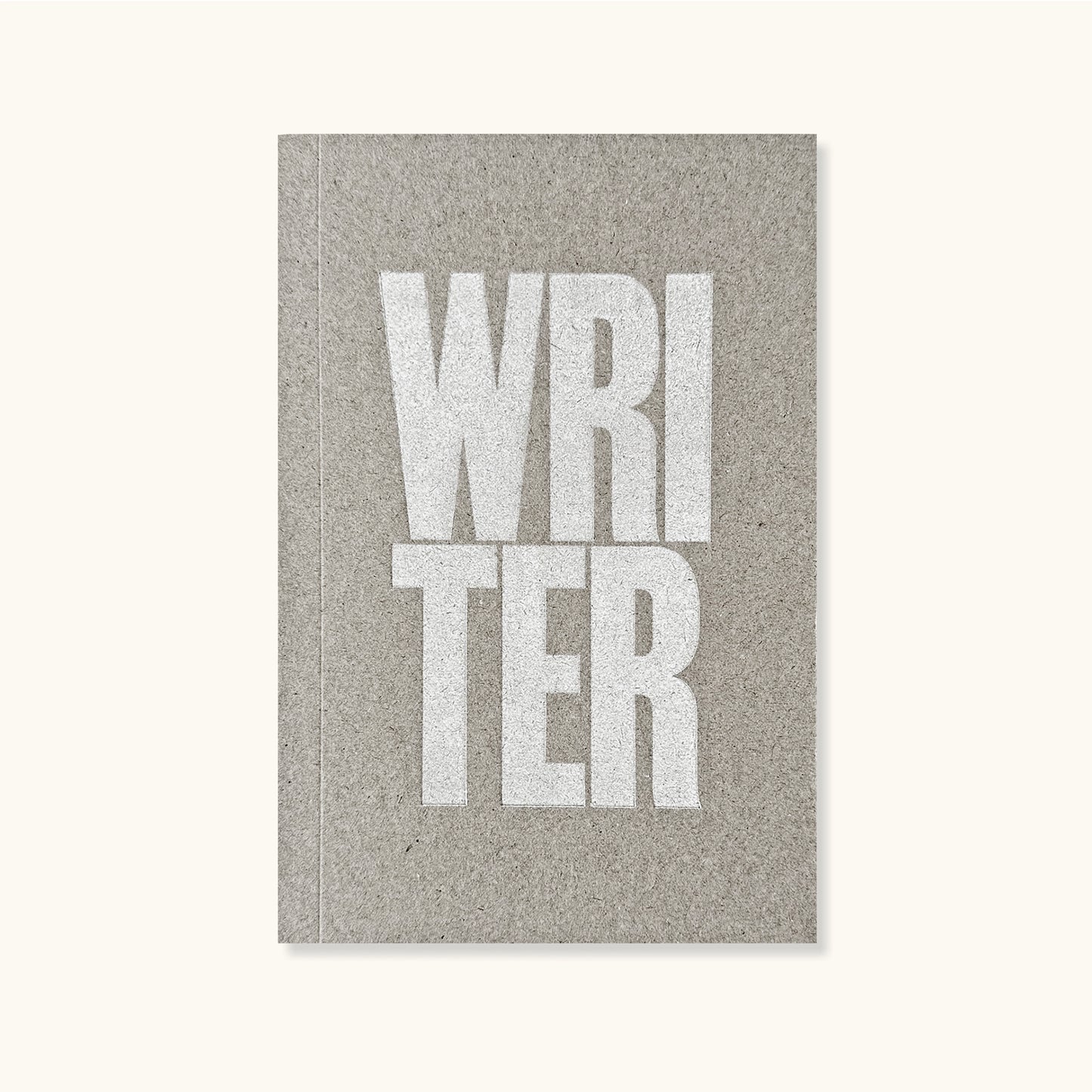 Writer Assorted Paper Letterpress Notebook - Printed In White Ink