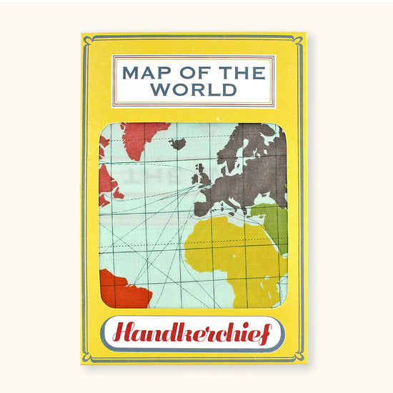 Load image into Gallery viewer, World Map Handkerchief - Sukie
