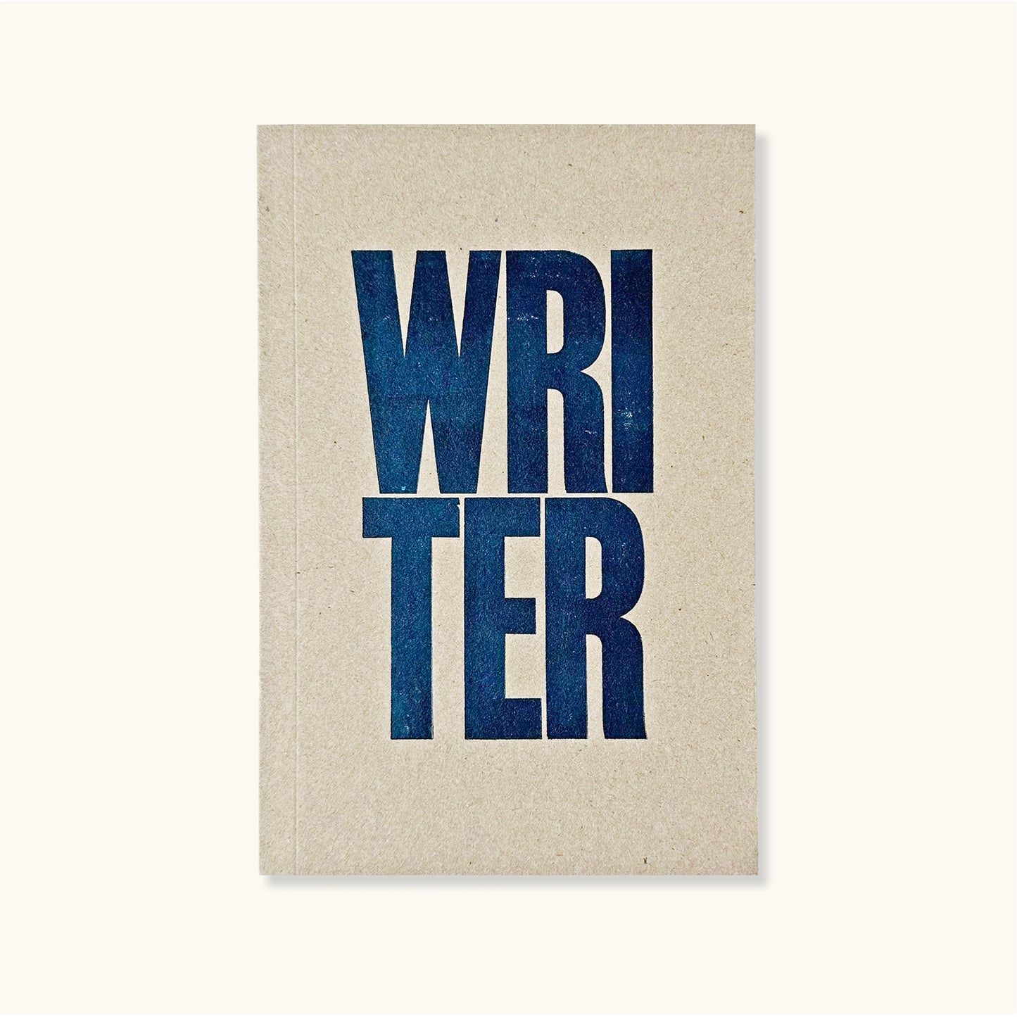 Writer Typography Notebook With Lined Pages