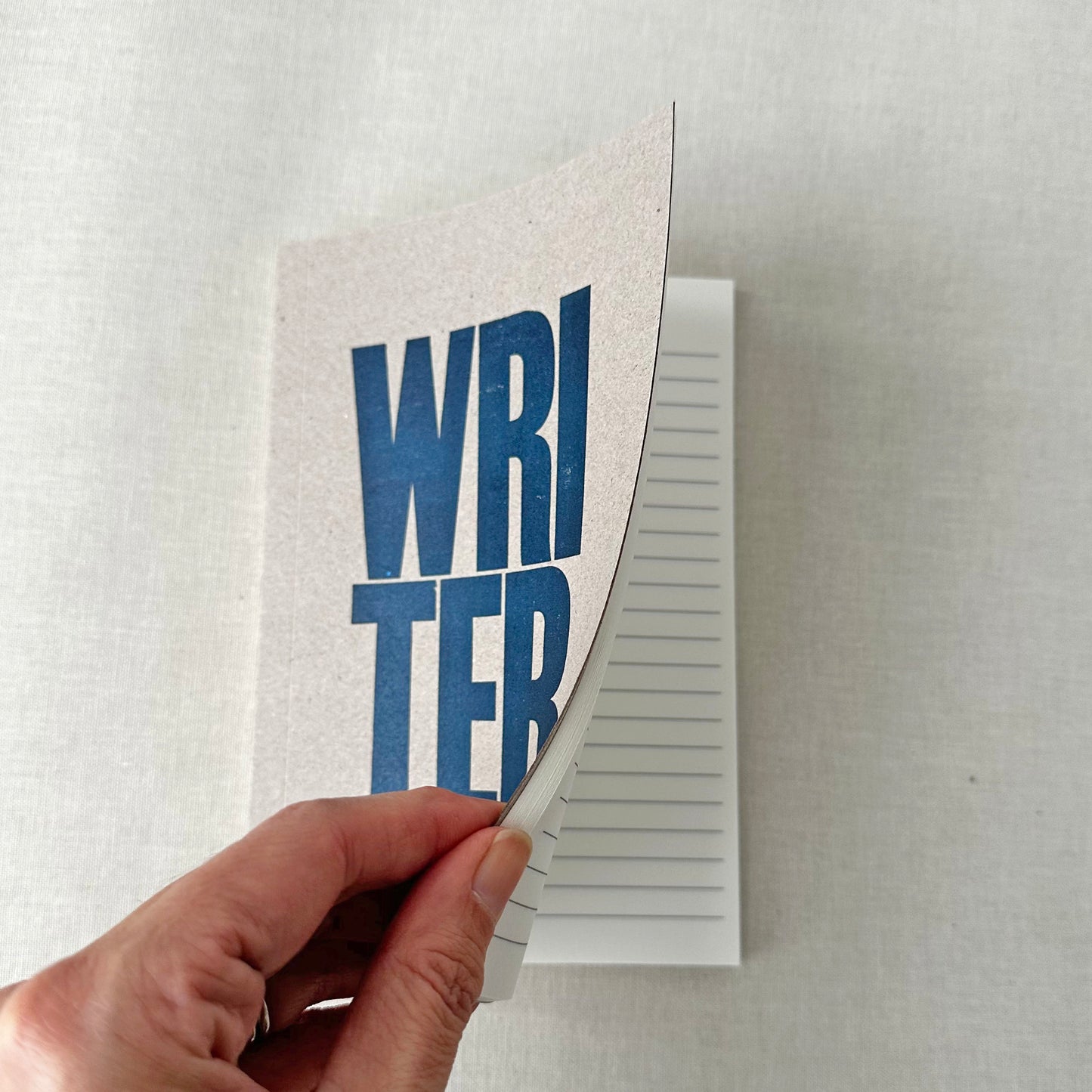 Writer Typography Notebook With Lined Pages
