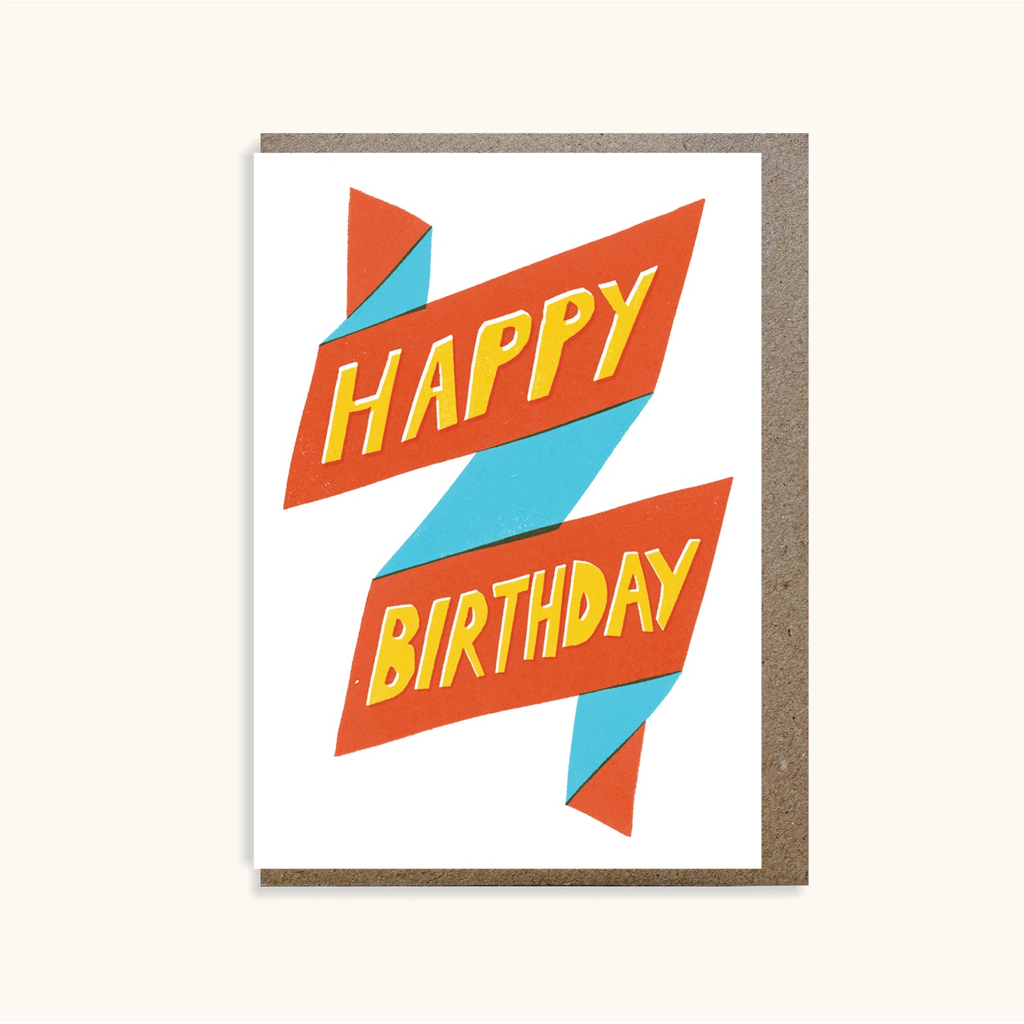 Happy Birthday Zig Zag Card