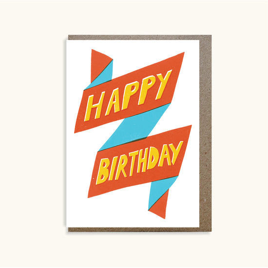 Happy Birthday Zig Zag Card