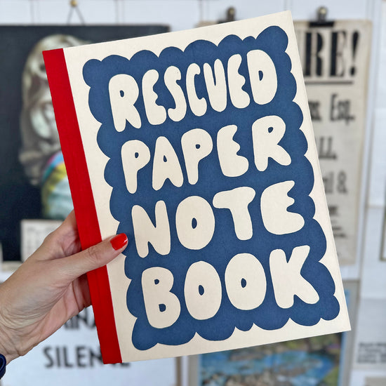 Rescued Paper Notebook (LARGE 21 X 27.5CM) - Sukie