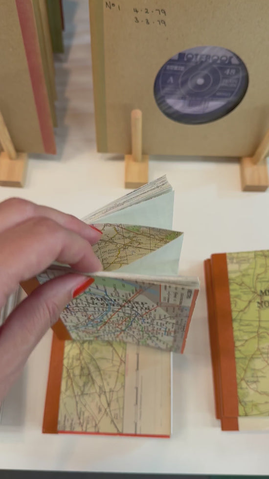 Load and play video in Gallery viewer, Mini Map Rescued Paper Notebook
