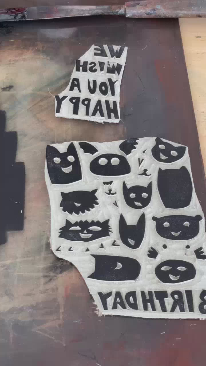 Load and play video in Gallery viewer, Snoozing Cat Birthday Card
