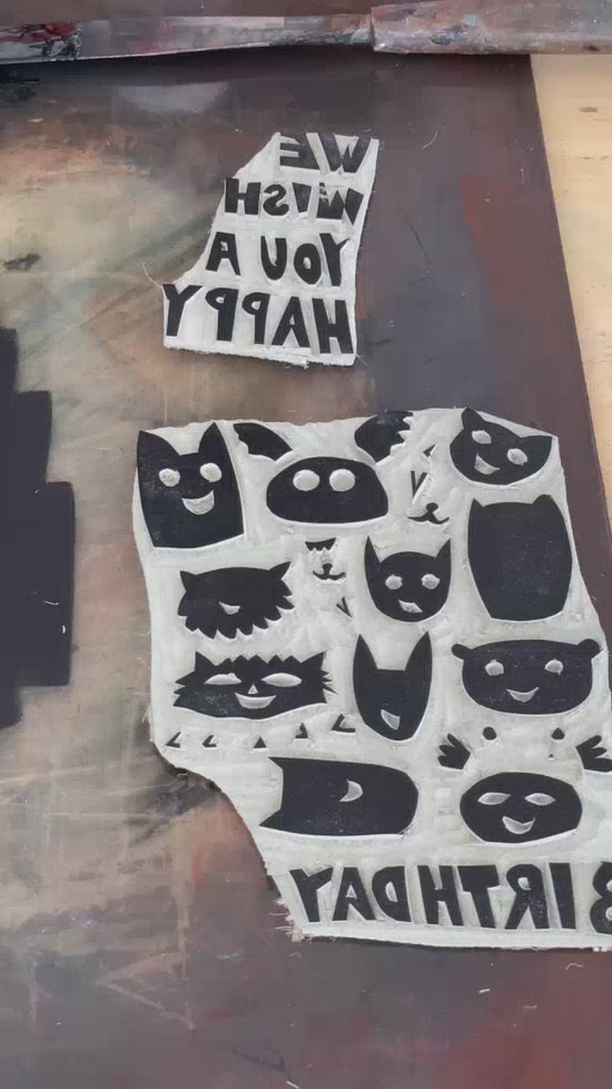 Load and play video in Gallery viewer, Snoozing Cat Birthday Card
