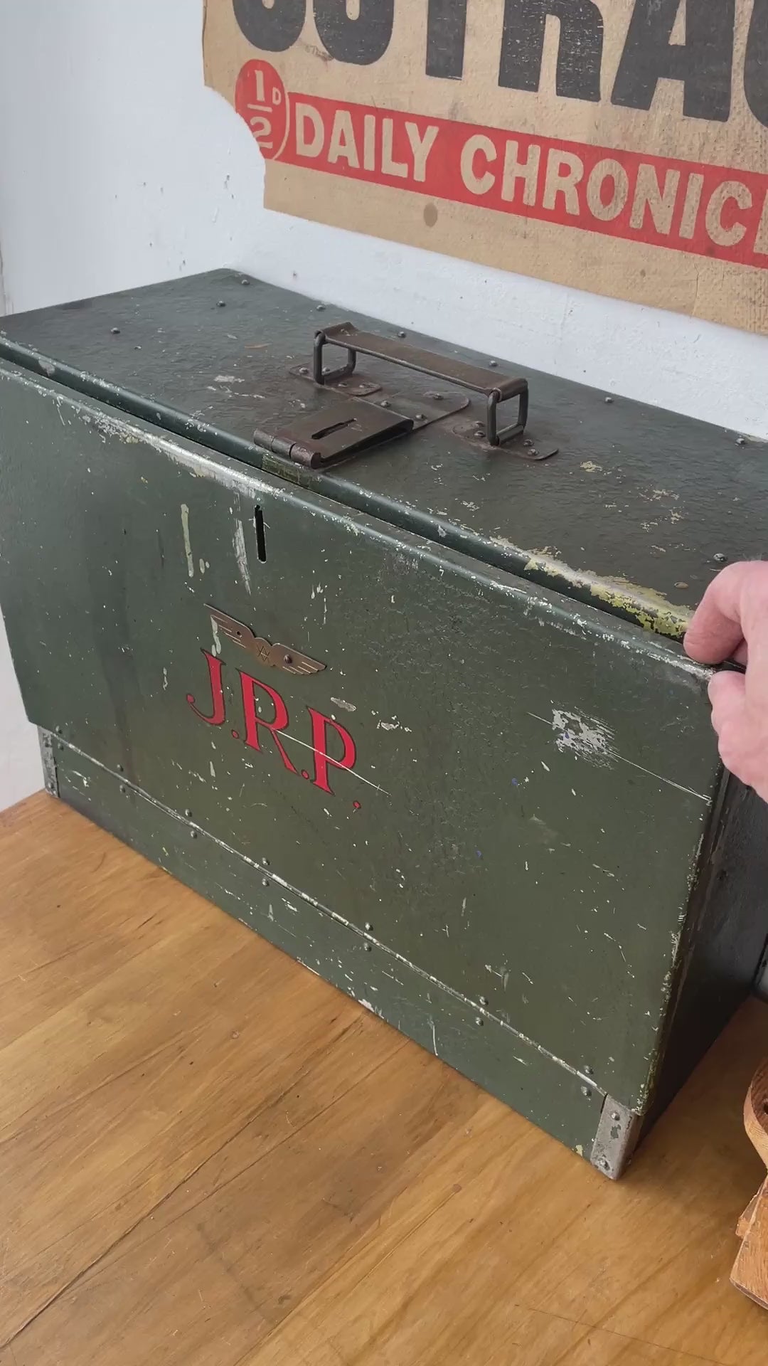 Load and play video in Gallery viewer, Fabulous 1940s Toolbox / Desktop Storage
