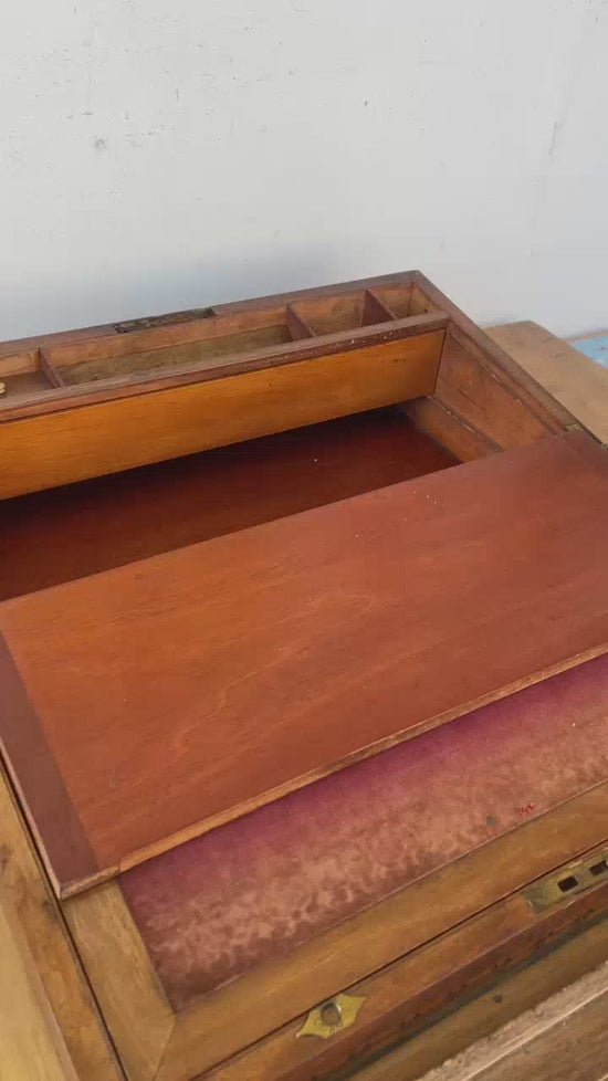 Load and play video in Gallery viewer, Lovely Victorian Writing Slope
