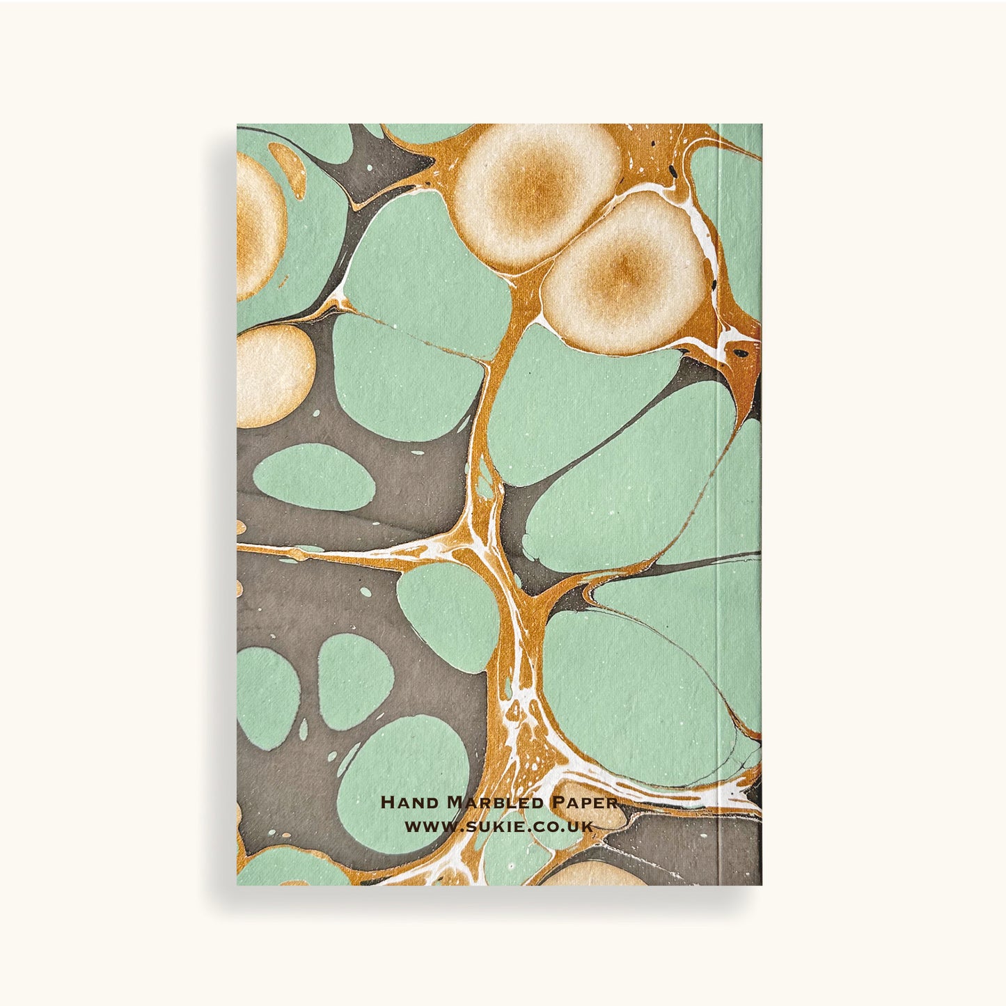 Load image into Gallery viewer, Hand Marbled Notebook In Aqua - Sukie
