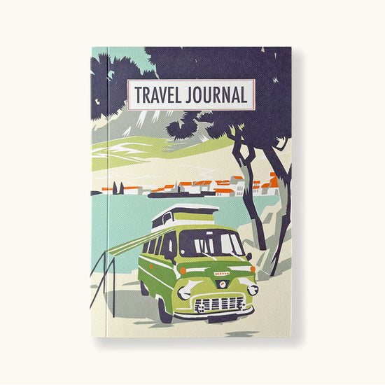 Beach Camper Travel Journal With Green Campervan - Sukie