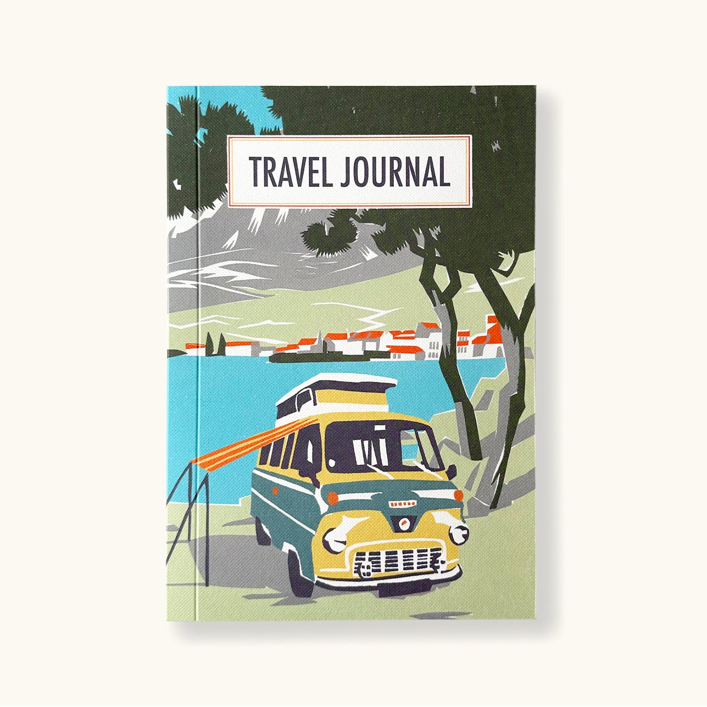 Load image into Gallery viewer, Beach Camper Travel Journal With Yellow And Blue Campervan - Sukie
