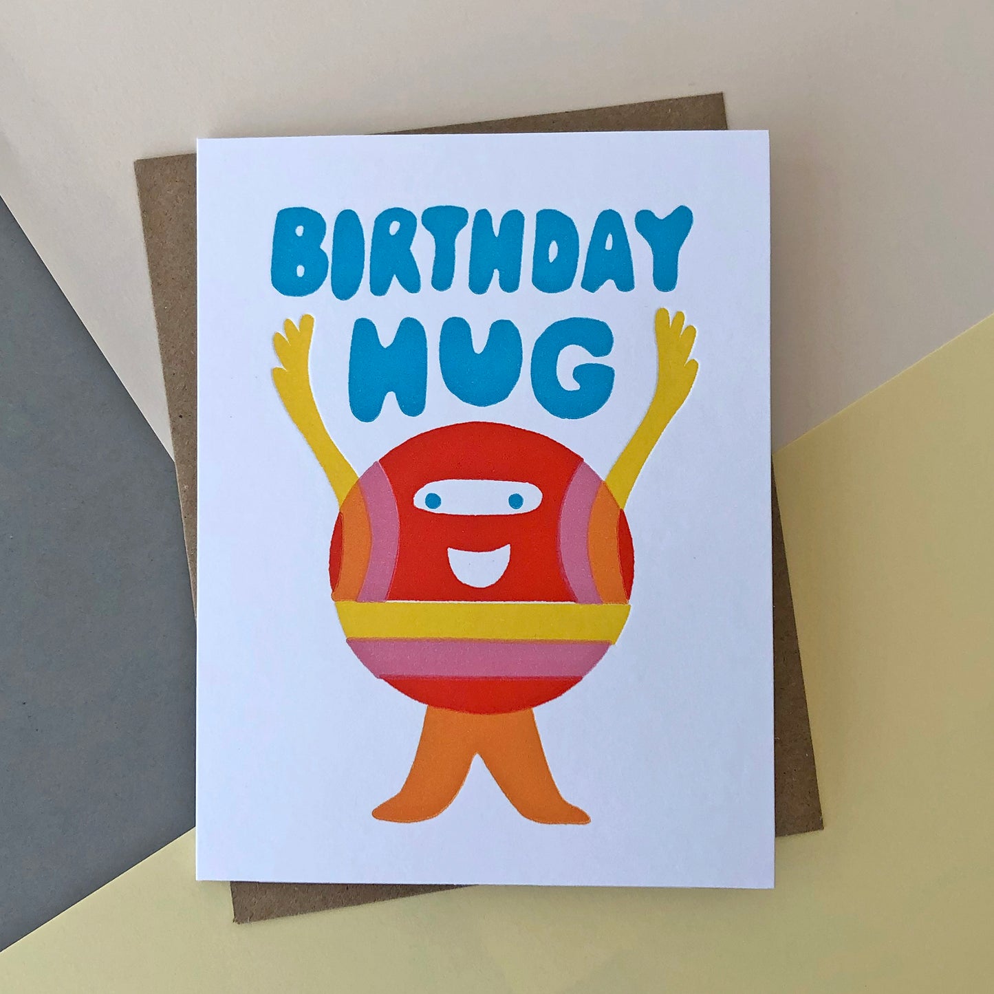 Birthday Hug Letterpress Card - Sukie