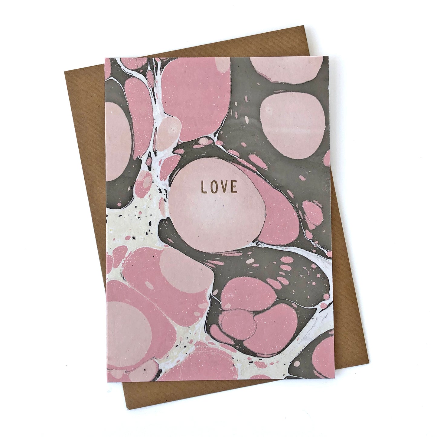 Marbled 'Love' Card - Sukie