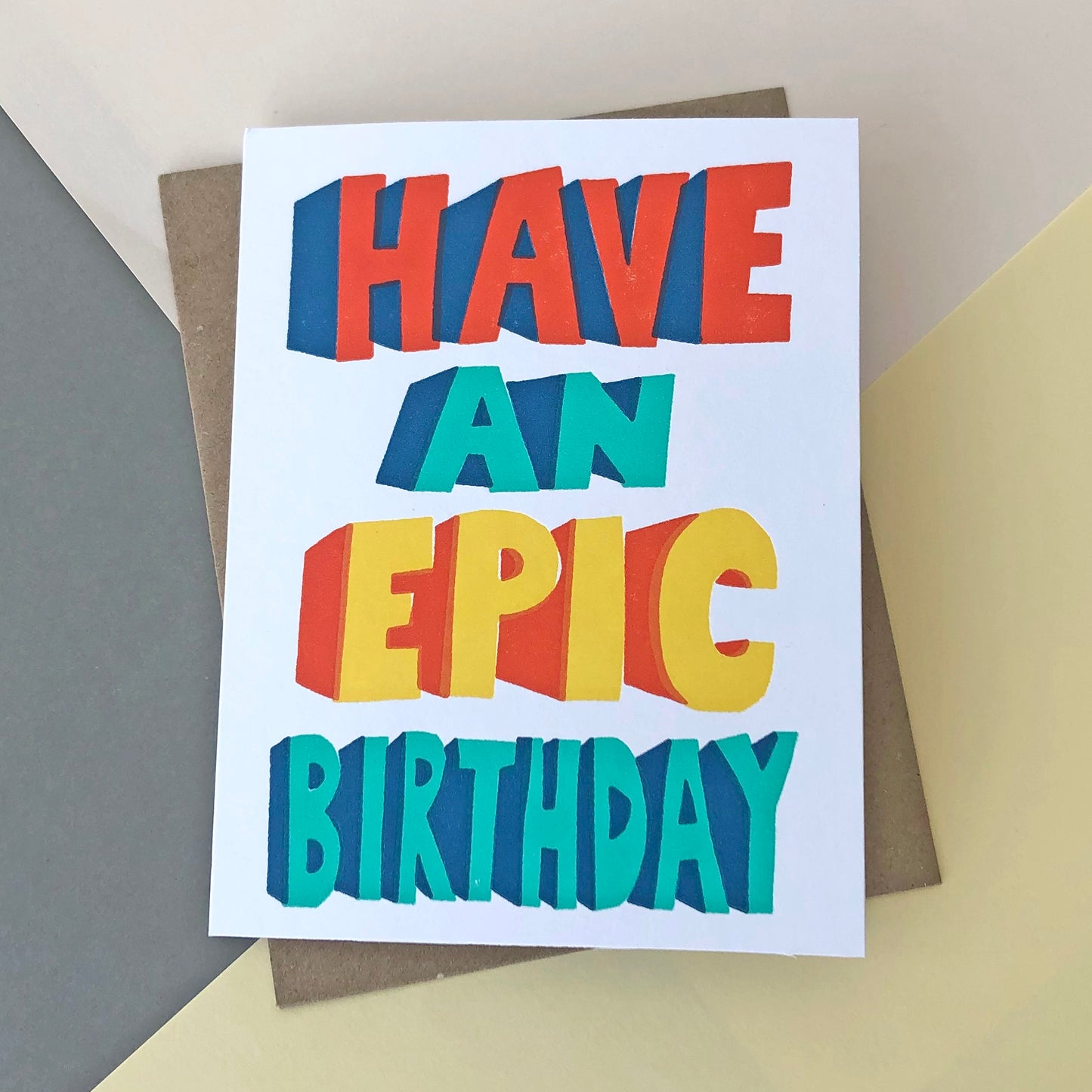 Load image into Gallery viewer, Epic Birthday Letterpress Card - Sukie
