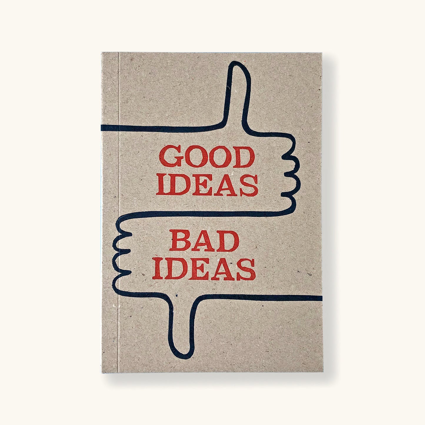 Letterpress Good / Bad Ideas Notebook - Sukie