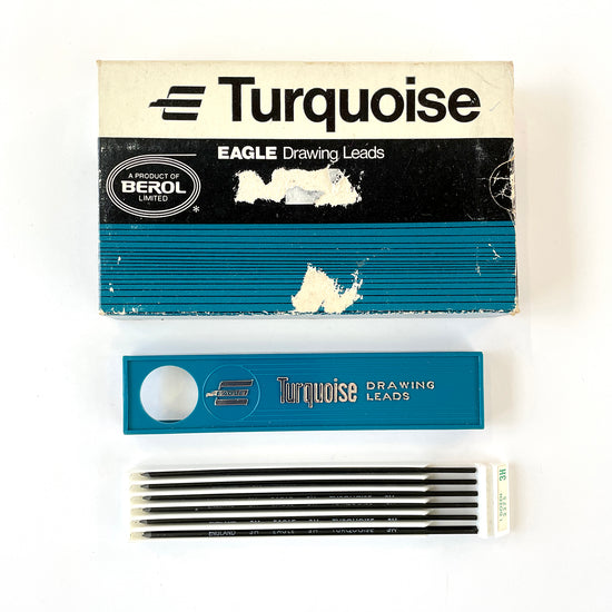 Vintage ‘Turquoise’ Drawing Leads – Graphite 3H - Sukie