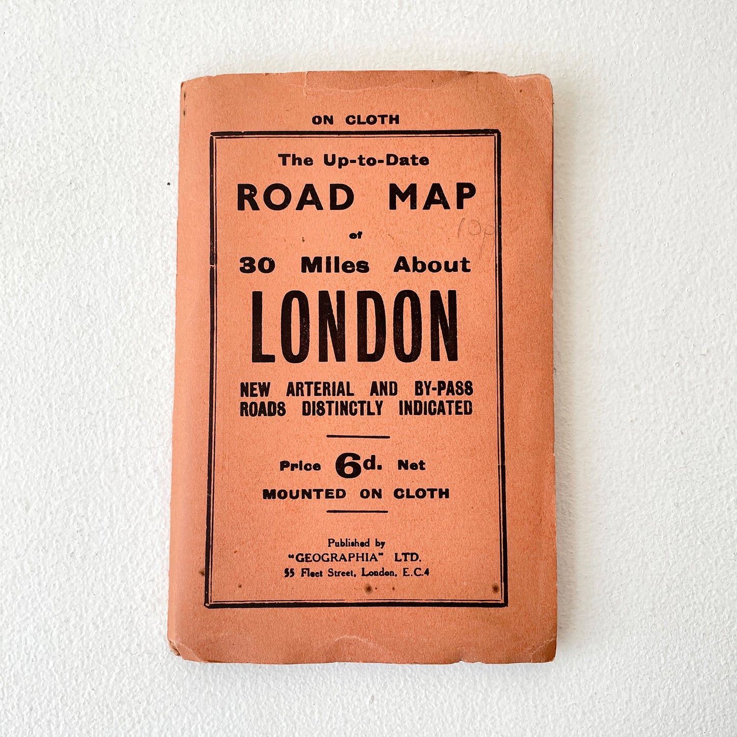 ‘Geographia’ Road Map of 30 Miles About London - Sukie