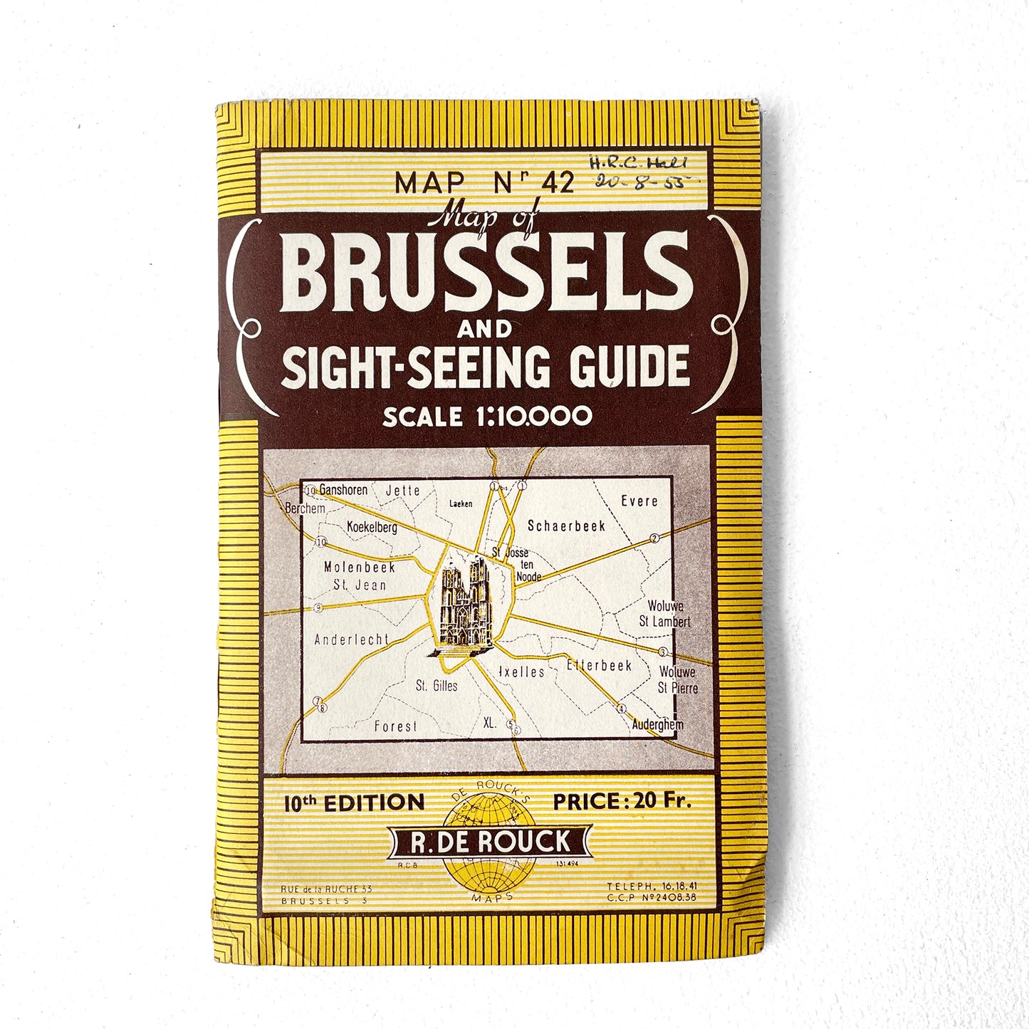 Vintage 1955 ‘Plan-Guide De Bruxelles’ - Sukie