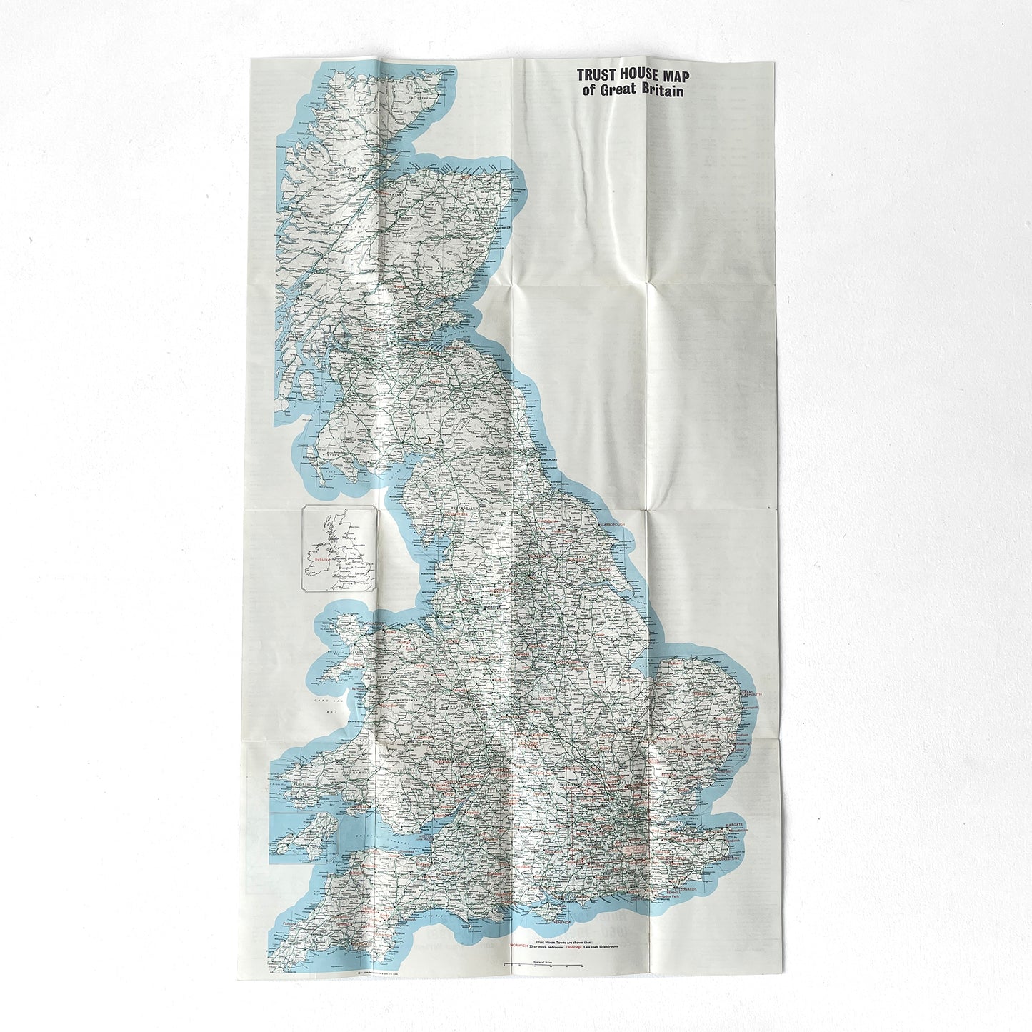 1960 ‘Trust House’ Map of Great Britain - Sukie