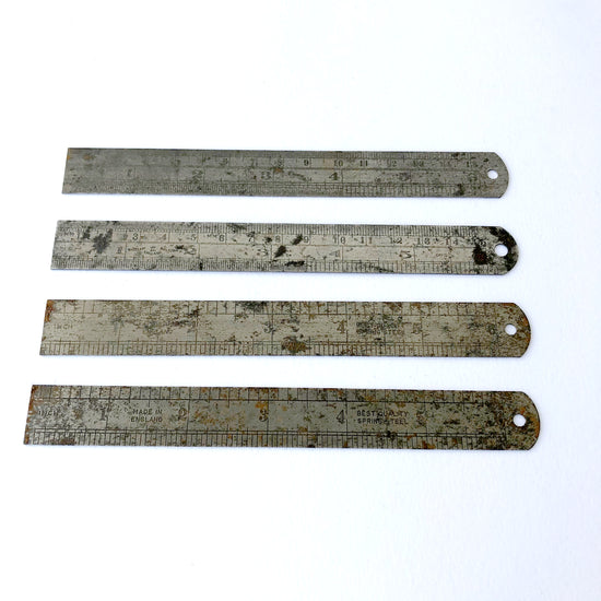 Vintage 6 Inch Steel Ruler - Sukie