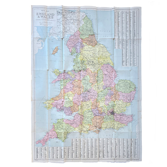 Load image into Gallery viewer, Geographia New Map of England &amp;amp; Wales – Without Cover - Sukie
