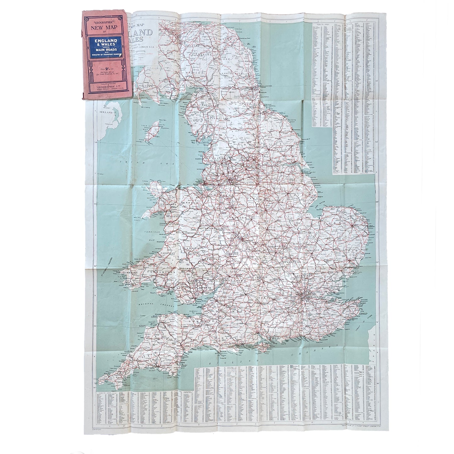 Load image into Gallery viewer, Geographia New Map of England &amp;amp; Wales – With Cover - Sukie
