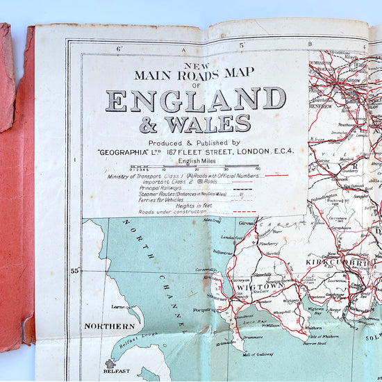 Geographia New Map of England & Wales – With Cover - Sukie