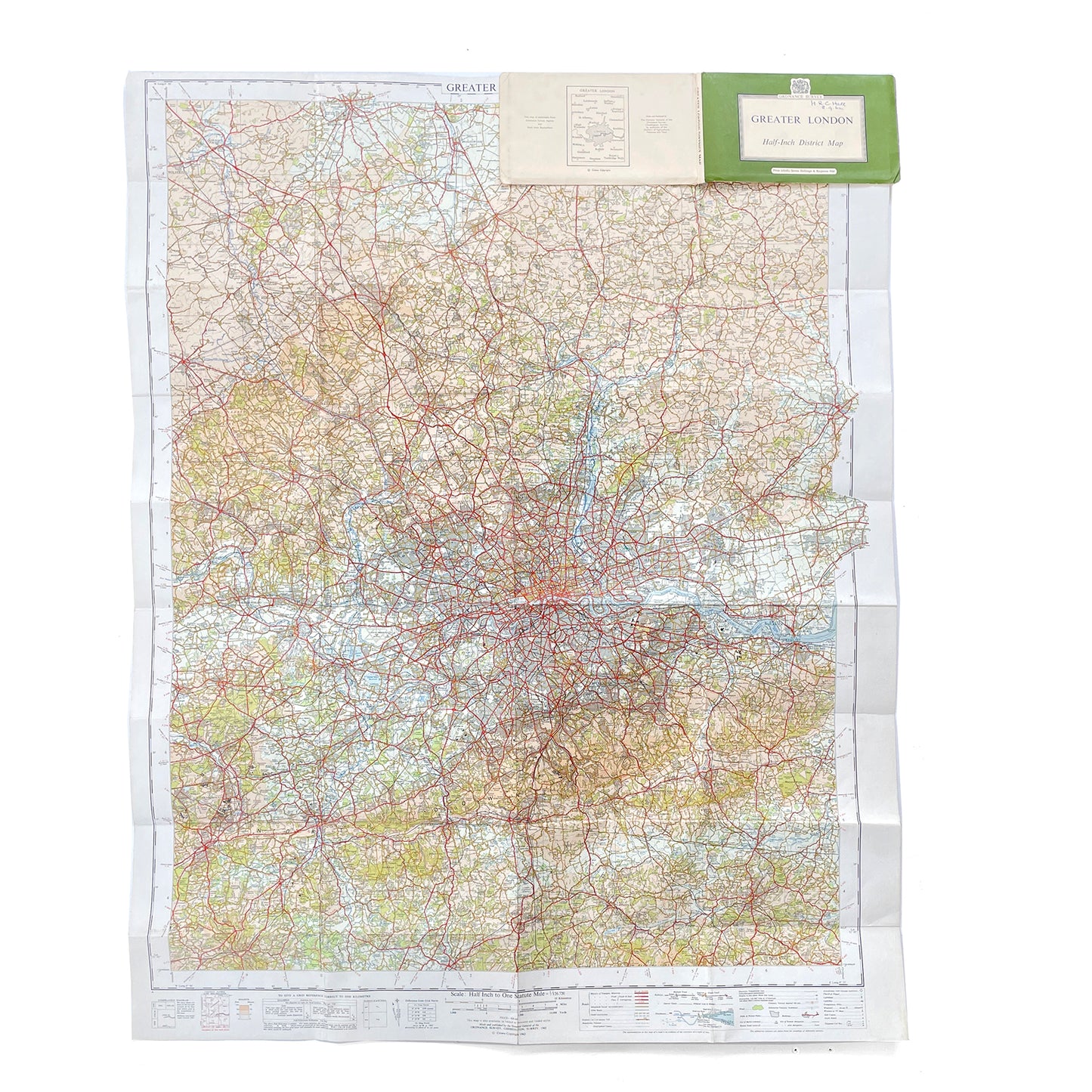 Load image into Gallery viewer, 1962 Ordnance Survey District Map of Greater London - Sukie
