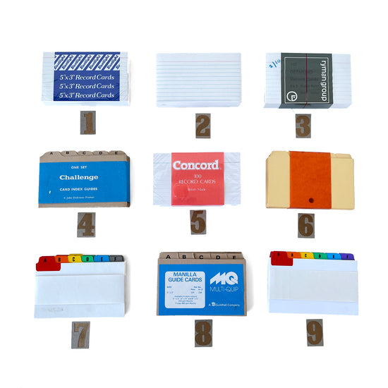Load image into Gallery viewer, Vintage 5inch x 3inch Index Cards &amp;amp; Dividers - Sukie
