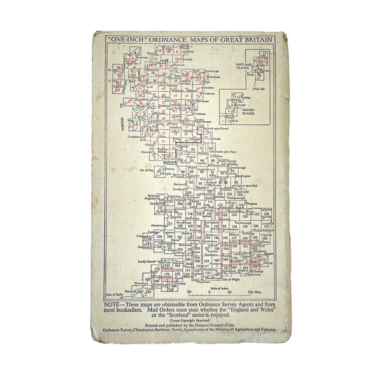 1953 Ordnance Survey Map of Anglesey - Sukie