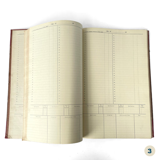 Huge 1939 Attendance Book Ledger – OPTION 3 - Sukie