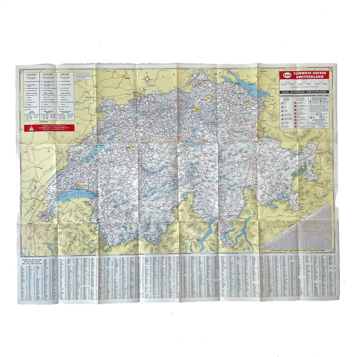 1950’s Map of Switzerland - Sukie