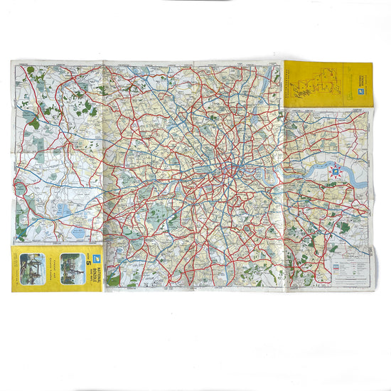 ‘National’ 1959 Road Map of Central & Greater London - Sukie