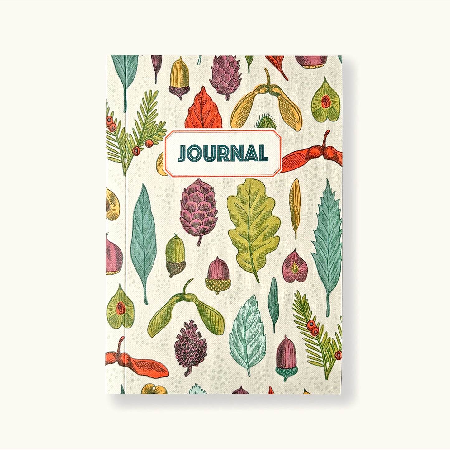 Load image into Gallery viewer, Personalised Leaves &amp;amp; Seeds Journal With Assorted Papers - Sukie
