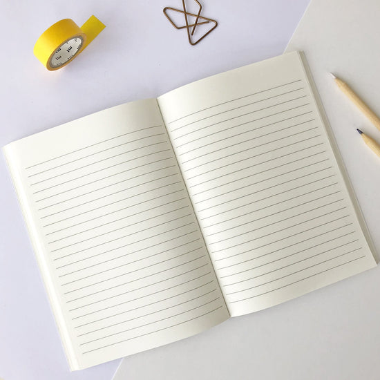 Load image into Gallery viewer, &amp;#39;My First Novel&amp;#39; Notebook with geometric design - Sukie
