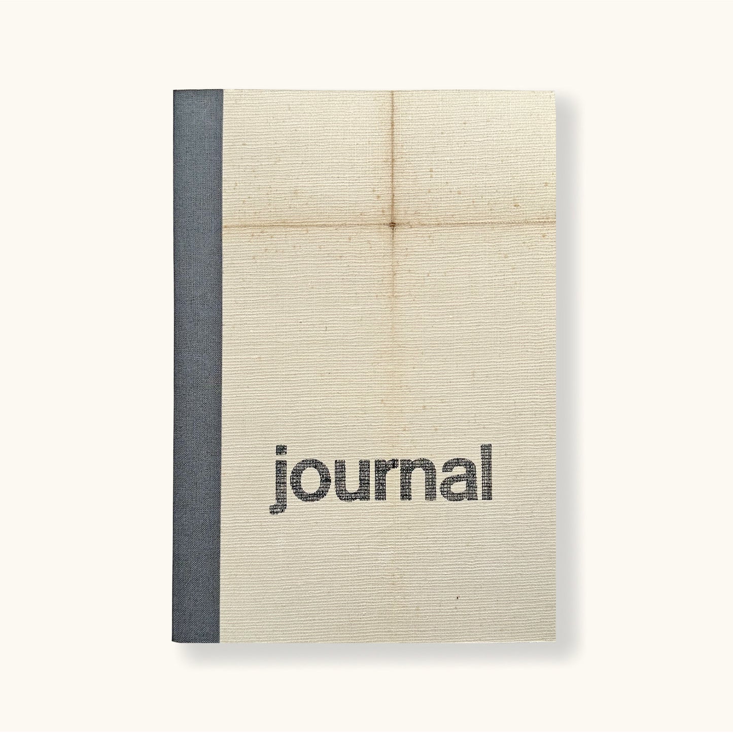 Linen Map Journal With Grey Binding - Sukie