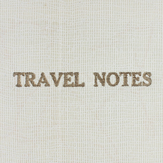Linen Map Travel Notes with Blue Binding - Sukie