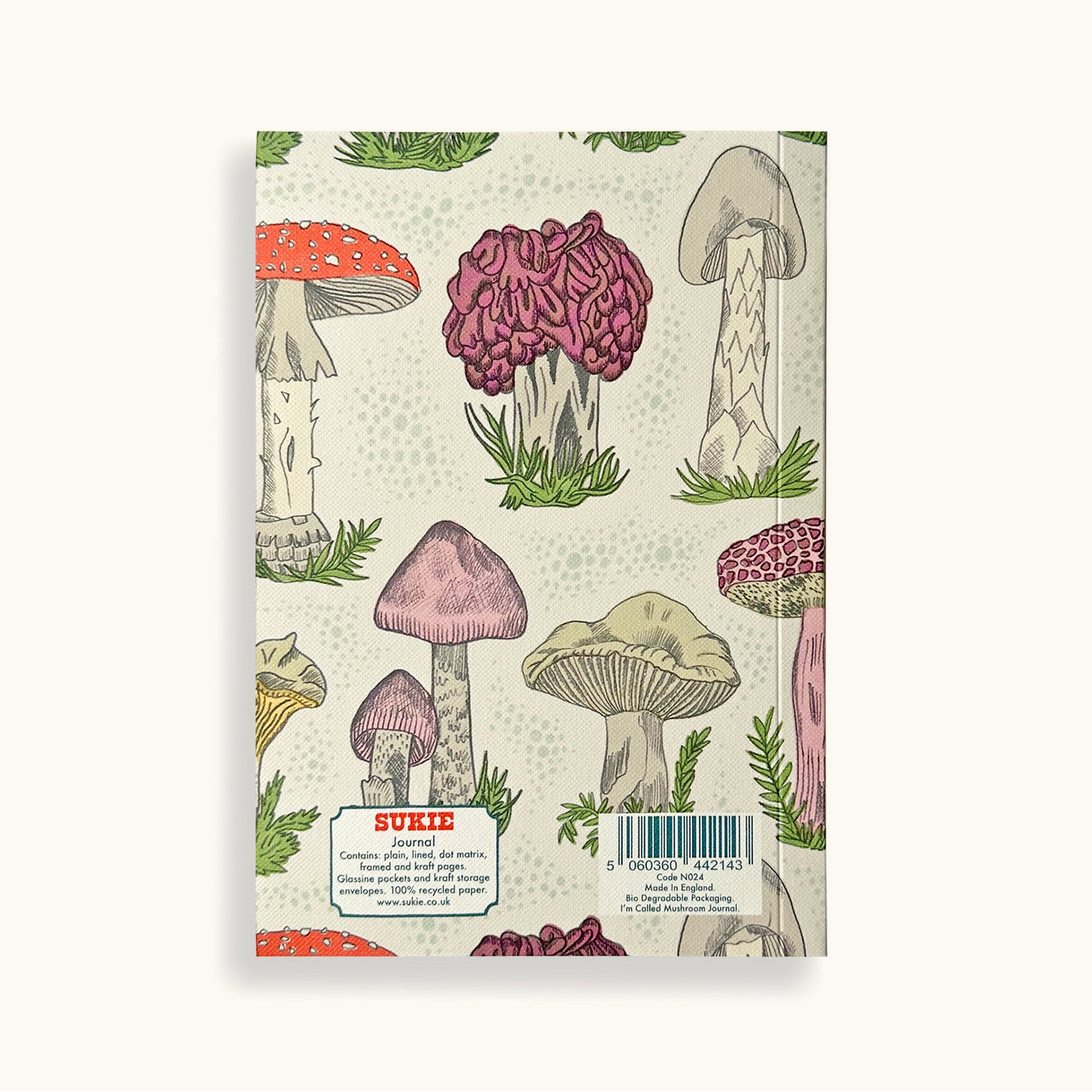 Load image into Gallery viewer, Personalised Mushrooms Journal With Assorted Papers - Sukie

