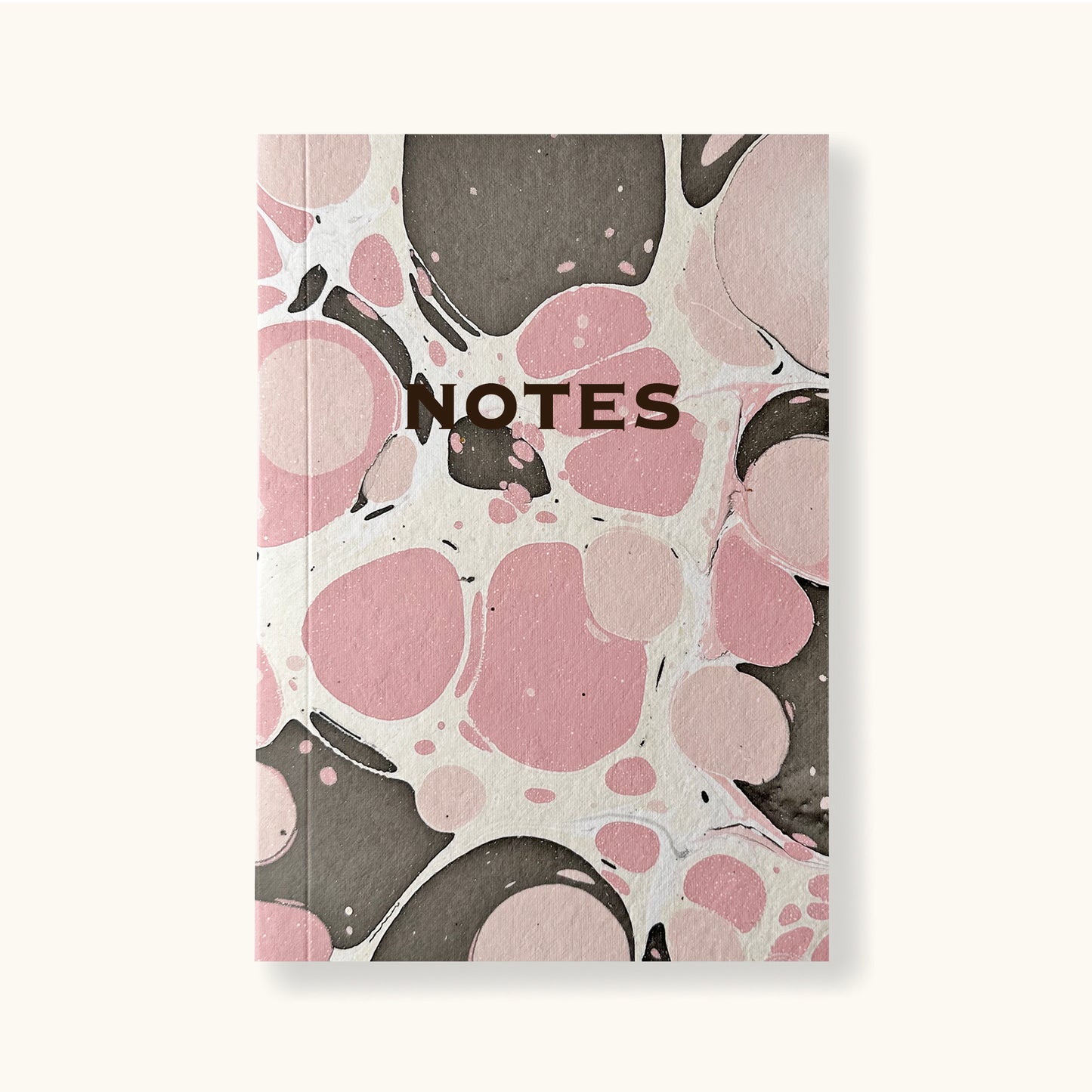 Hand Marbled Notebook In Pink - Sukie
