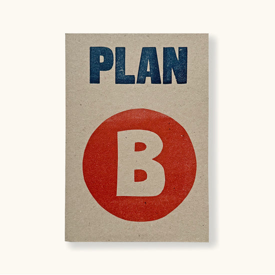 Letterpress Plan B Notebook - Sukie