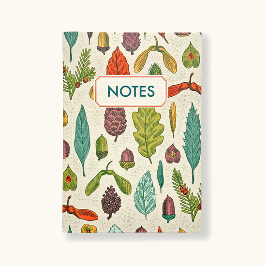 Personalised Notebook With Leaves & Seeds Cover - Sukie