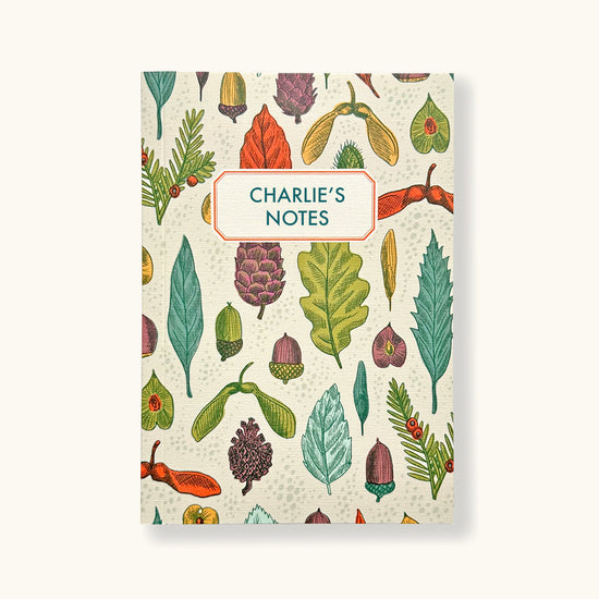 Notebook With Leaves & Seeds Cover - Sukie