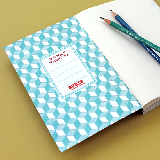 Load image into Gallery viewer, Personalised Blue Sunshine Camper Travel Journal - Sukie
